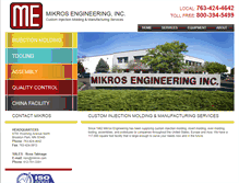 Tablet Screenshot of mikros.com